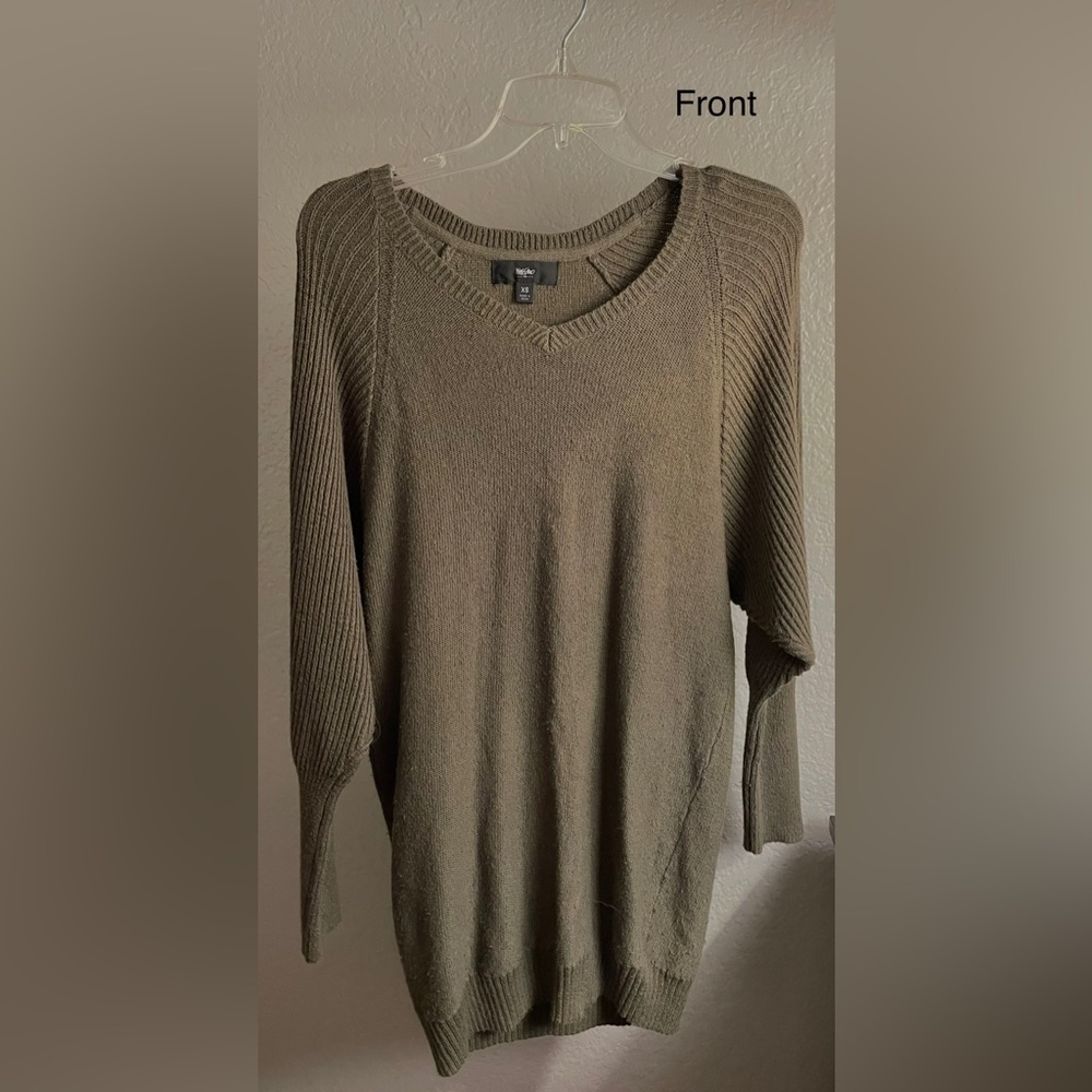 Mosimo olive greens oversize sweater dress. XS